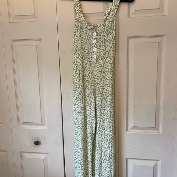 Faithful The Brand Lea  green and white jumpsuit - Picture 12 of 16